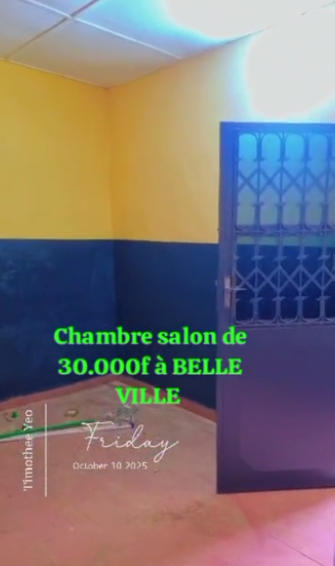 Chambre salon  à Belle ville 
